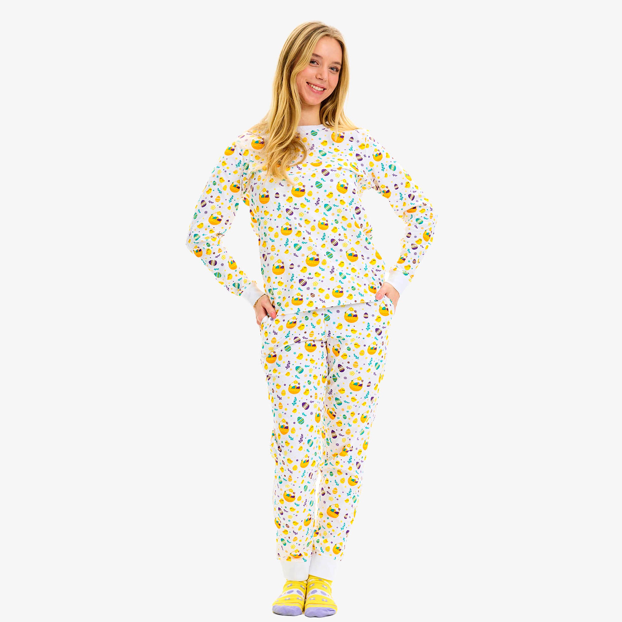 Påskekyllingens Påskepyjamas - Dame.